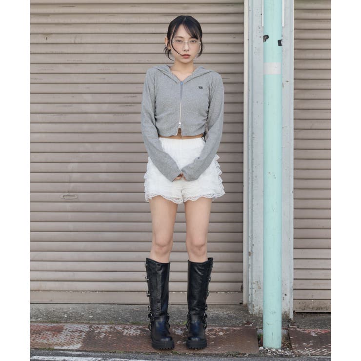 リブジップパーカー | WEGO【WOMEN】 | 詳細画像2 