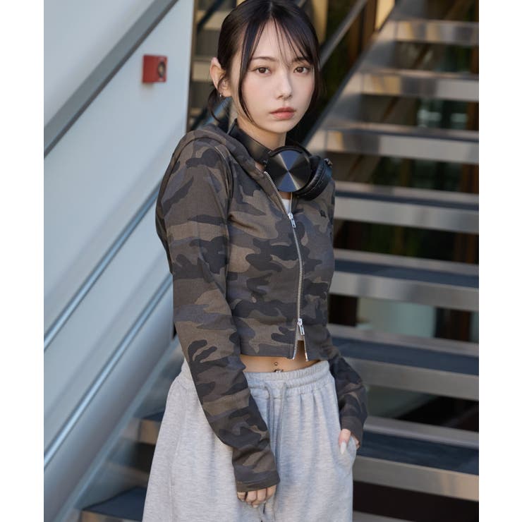 リブジップパーカー | WEGO【WOMEN】 | 詳細画像21 