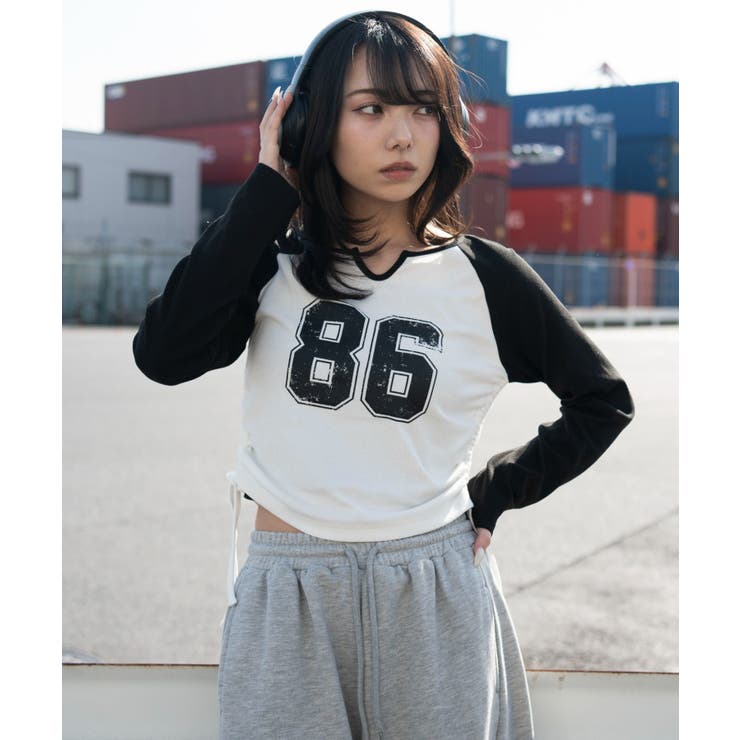 サイドドロストキーネックロンT | WEGO【WOMEN】 | 詳細画像9 