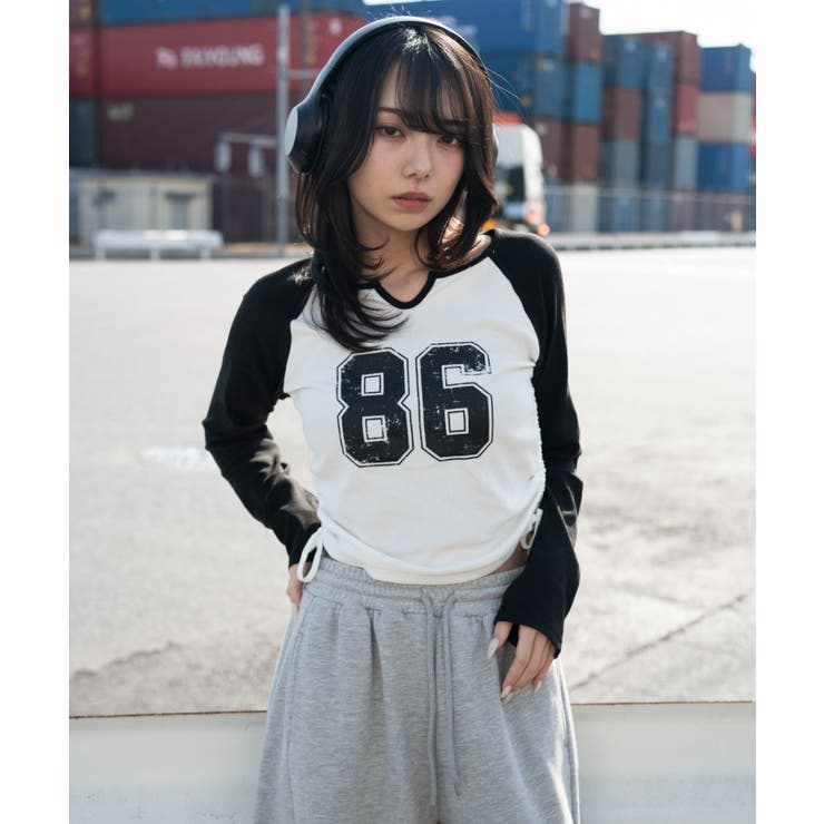 サイドドロストキーネックロンT | WEGO【WOMEN】 | 詳細画像10 