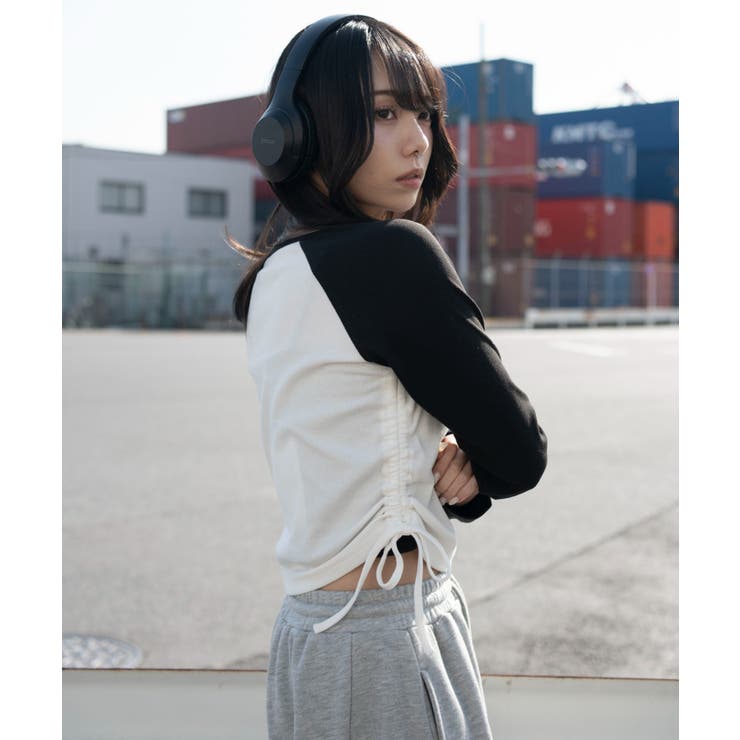 サイドドロストキーネックロンT | WEGO【WOMEN】 | 詳細画像11 