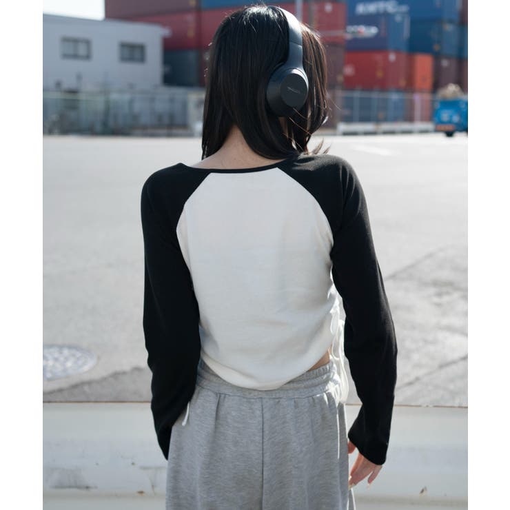 サイドドロストキーネックロンT | WEGO【WOMEN】 | 詳細画像13 