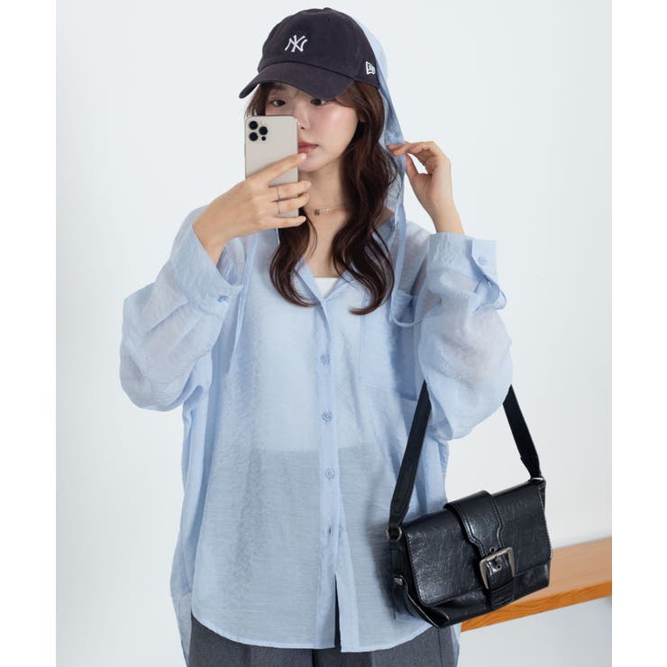 シアーフードシャツ | WEGO【WOMEN】 | 詳細画像1 