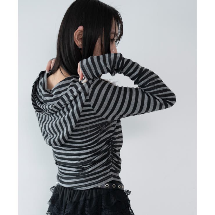 ヘンリーネックフードロンT | WEGO【WOMEN】 | 詳細画像12 