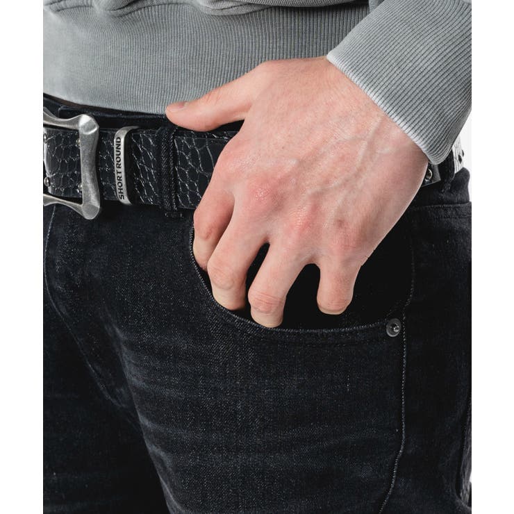 シャーリングフレアデニムスキニーパンツ | WEGO【MEN】 | 詳細画像5 