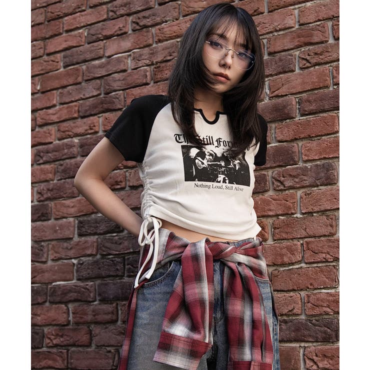 柄3 | キーネックサイドレースアップちびT | WEGO【WOMEN】