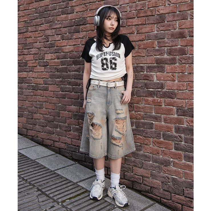 キーネックサイドレースアップちびT | WEGO【WOMEN】 | 詳細画像2 