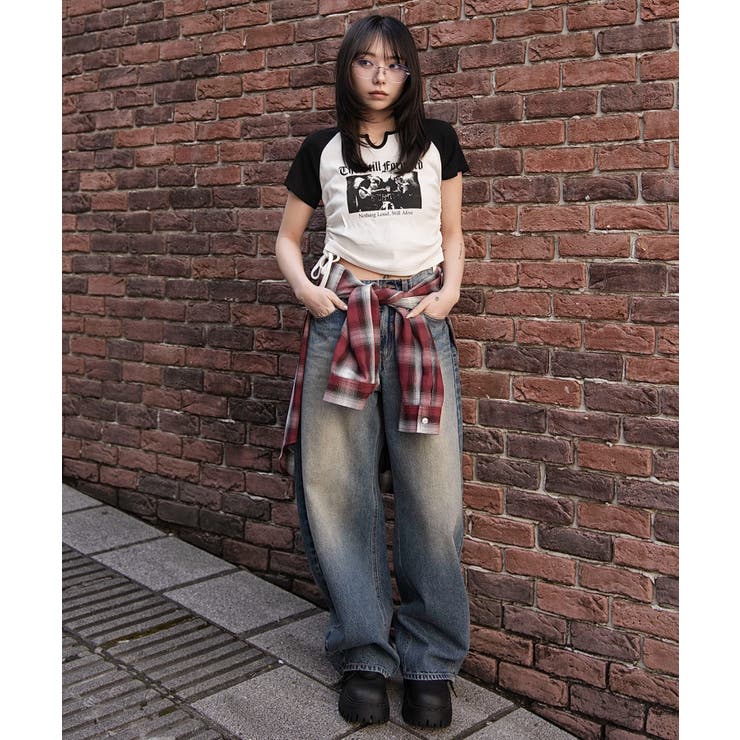 キーネックサイドレースアップちびT | WEGO【WOMEN】 | 詳細画像4 