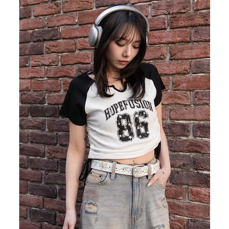 キーネックサイドレースアップちびT | WEGO【WOMEN】 | 詳細画像11 