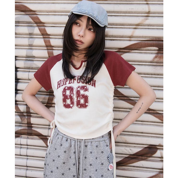 キーネックサイドレースアップちびT | WEGO【WOMEN】 | 詳細画像17 