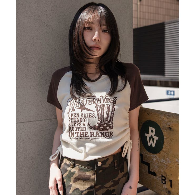 キーネックサイドレースアップちびT | WEGO【WOMEN】 | 詳細画像31 