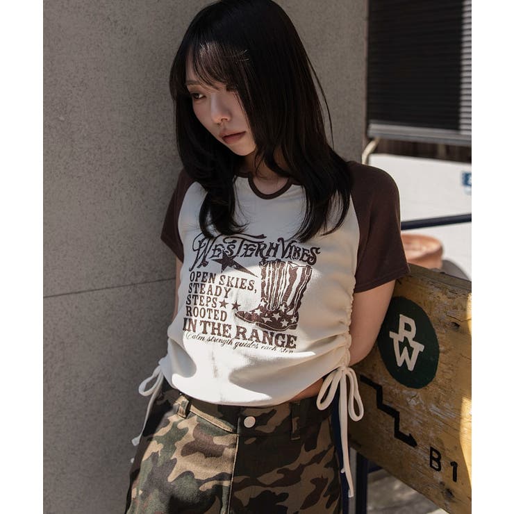 キーネックサイドレースアップちびT | WEGO【WOMEN】 | 詳細画像33 