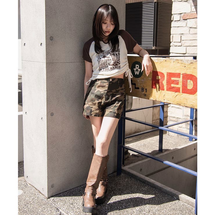 キーネックサイドレースアップちびT | WEGO【WOMEN】 | 詳細画像35 