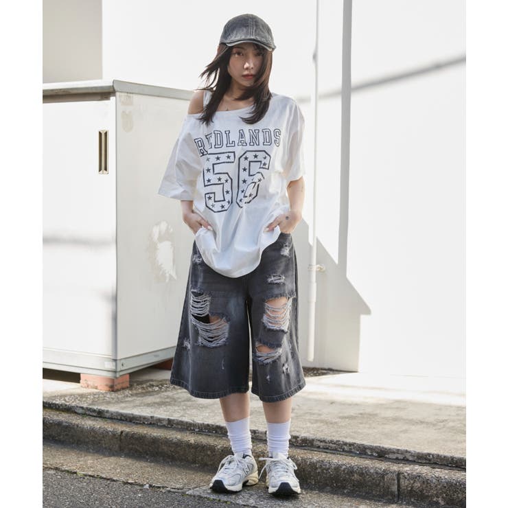 2WAYグラフィックワンショルBIGT | WEGO【WOMEN】 | 詳細画像4 