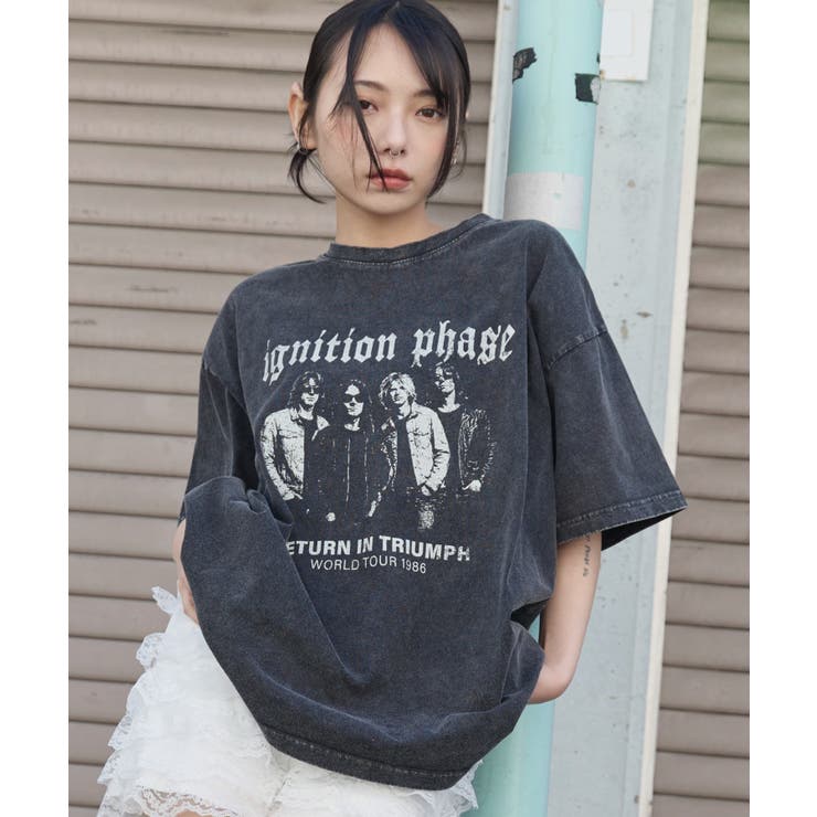 柄2 | ヴィンテージウォッシュグラフィックBIGT | WEGO【WOMEN】