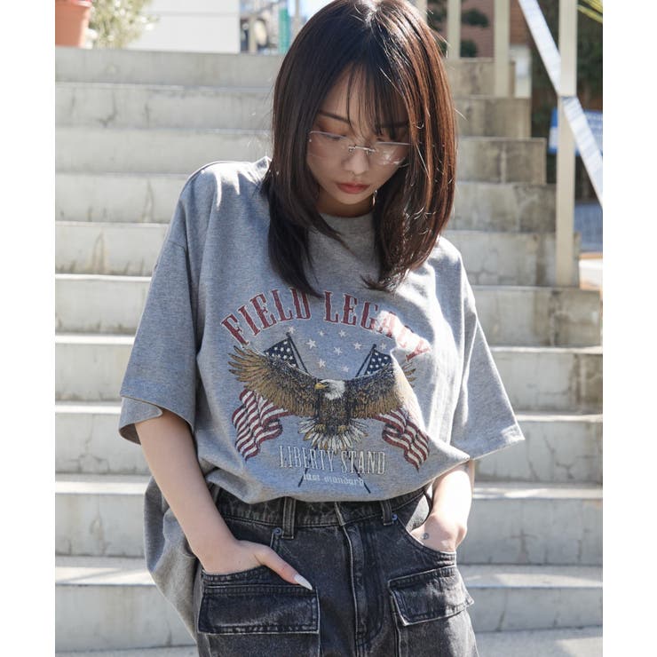 柄4 | ヴィンテージウォッシュグラフィックBIGT | WEGO【WOMEN】