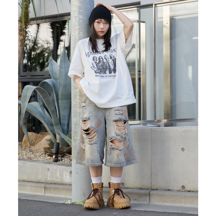 ヴィンテージウォッシュグラフィックBIGT | WEGO【WOMEN】 | 詳細画像3 