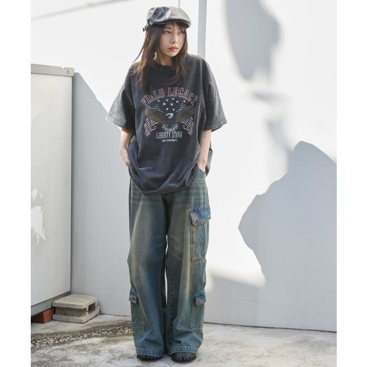 ヴィンテージウォッシュグラフィックBIGT | WEGO【WOMEN】 | 詳細画像4 