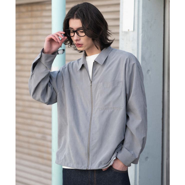 フェイクスウェードシャツジャケット | WEGO【MEN】 | 詳細画像8 