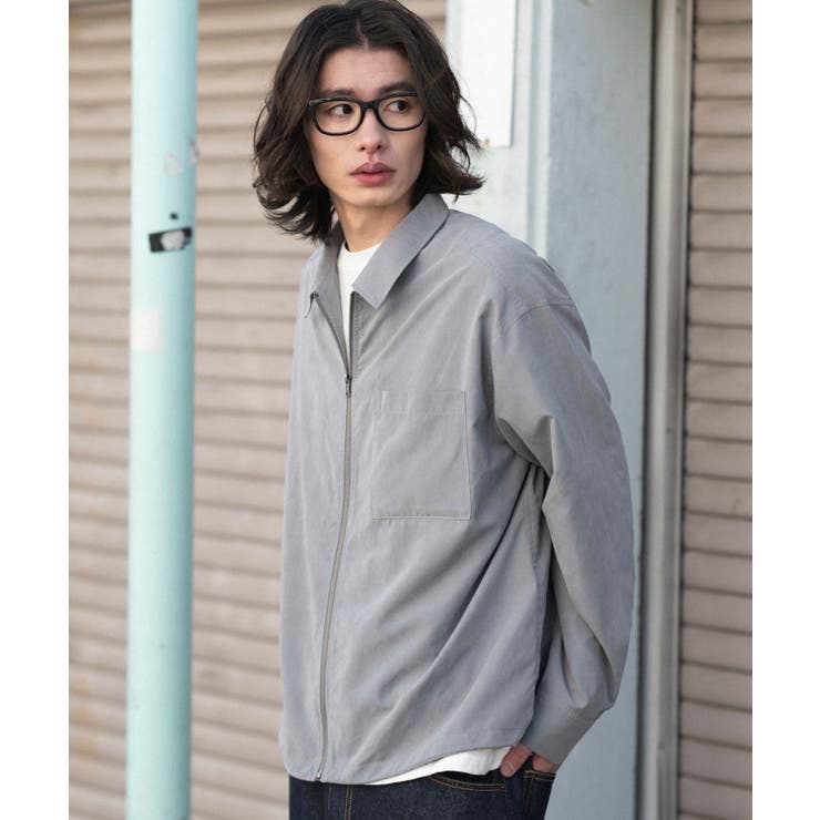 フェイクスウェードシャツジャケット | WEGO【MEN】 | 詳細画像9 