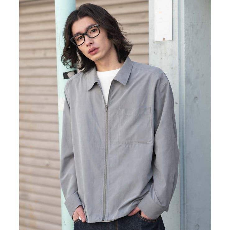 フェイクスウェードシャツジャケット | WEGO【MEN】 | 詳細画像12 