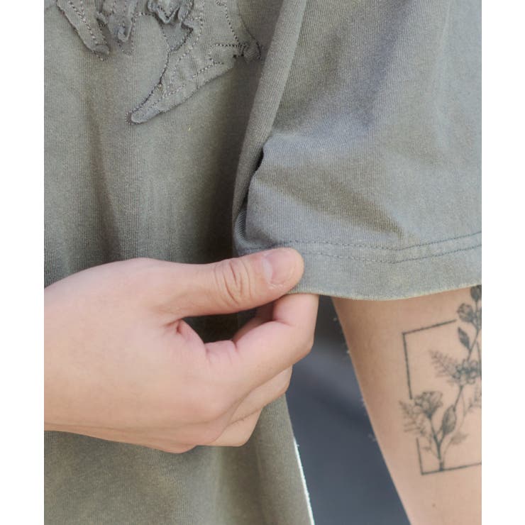 ブリーチダメージアップリケT(SS) | WEGO【MEN】 | 詳細画像9 