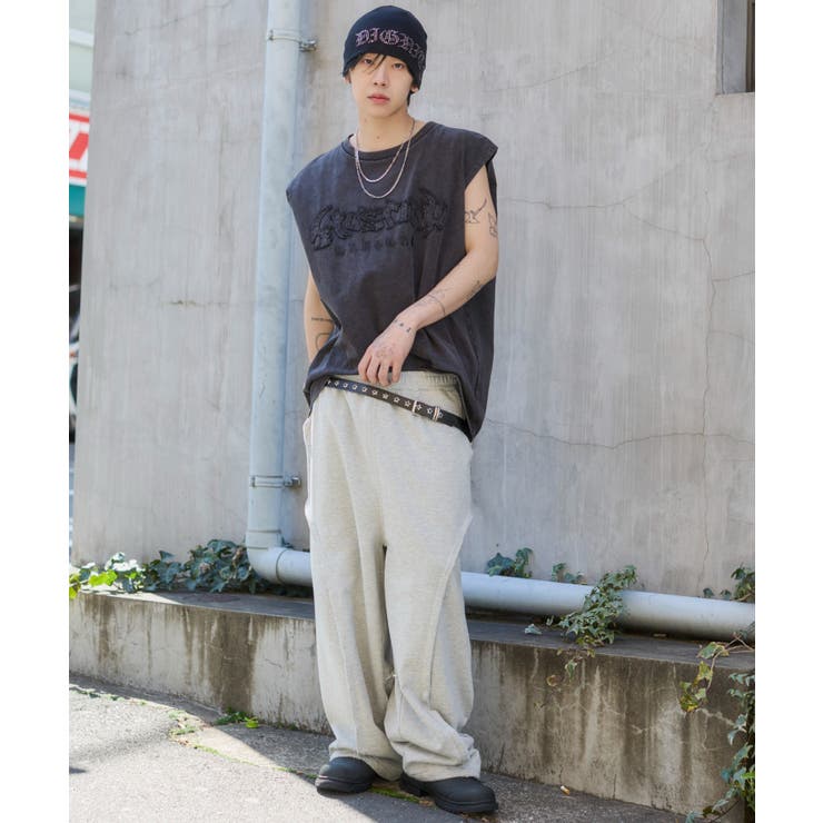 ブリーチダメージアップリケノースリーブ | WEGO【MEN】 | 詳細画像3 