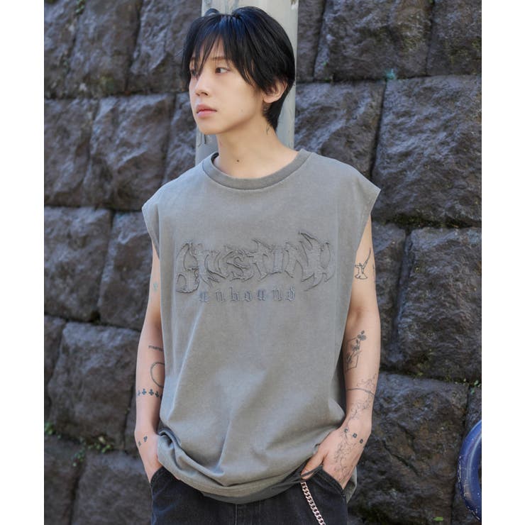 ブリーチダメージアップリケノースリーブ | WEGO【MEN】 | 詳細画像8 