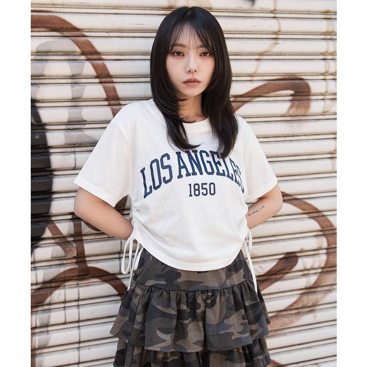 グラフィックサイドリボンドロストショートT | WEGO【WOMEN】 | 詳細画像11 