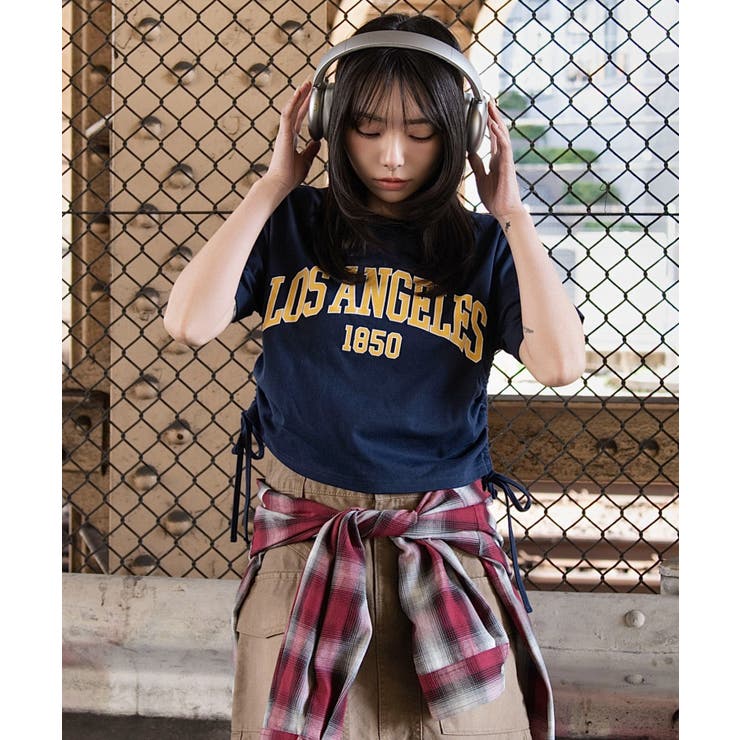 グラフィックサイドリボンドロストショートT | WEGO【WOMEN】 | 詳細画像14 