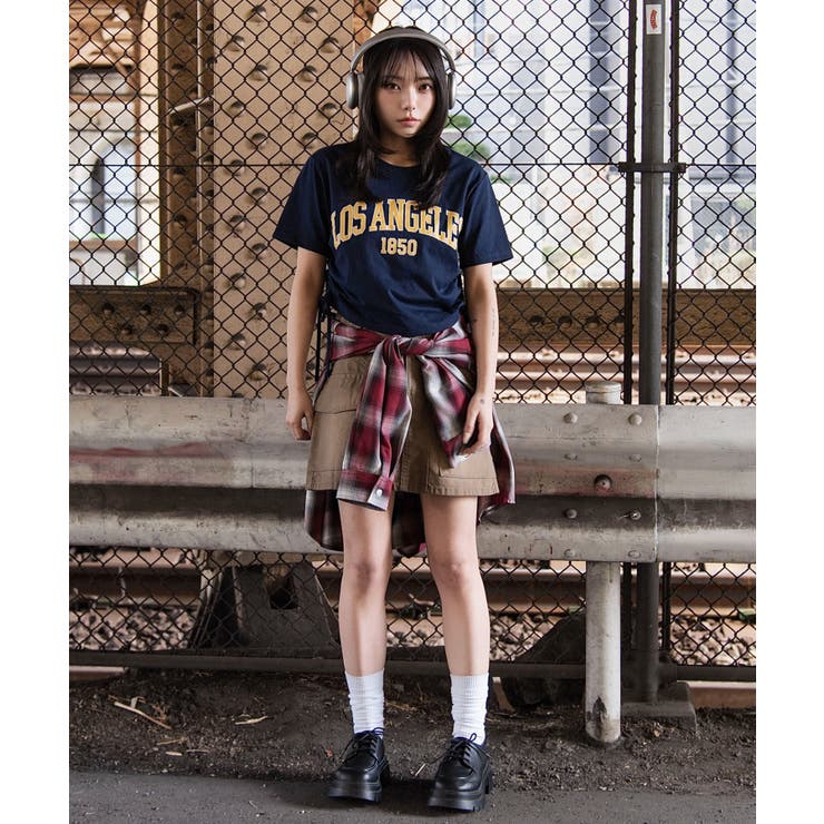 グラフィックサイドリボンドロストショートT | WEGO【WOMEN】 | 詳細画像18 