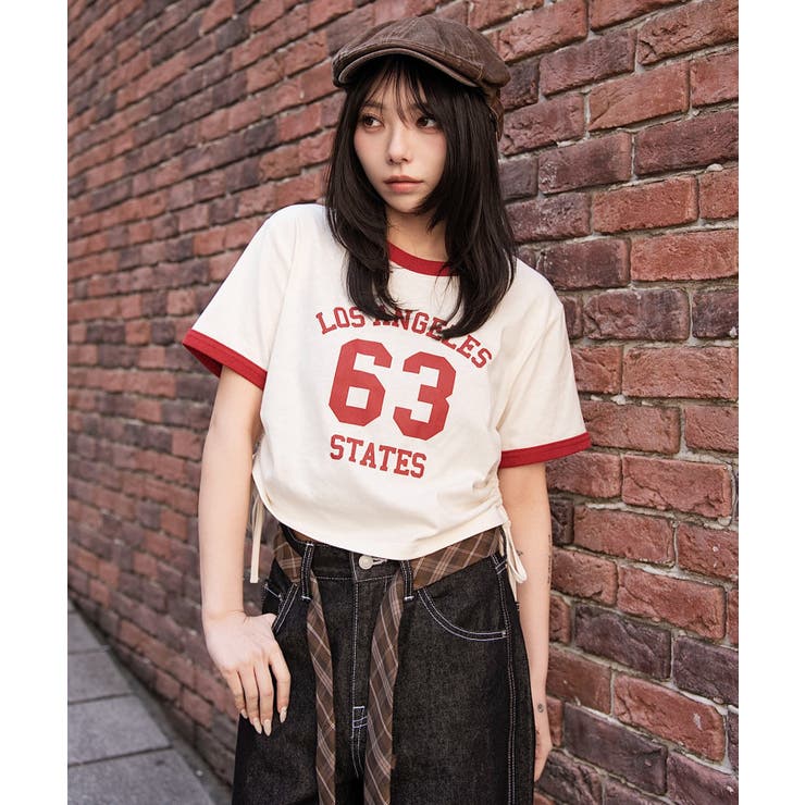 グラフィックサイドリボンドロストショートT | WEGO【WOMEN】 | 詳細画像26 