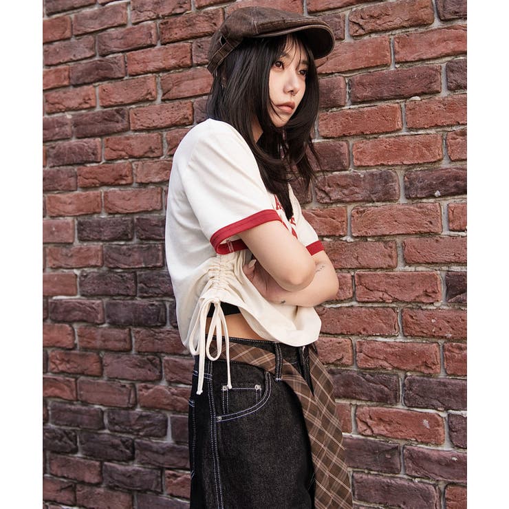 グラフィックサイドリボンドロストショートT | WEGO【WOMEN】 | 詳細画像28 