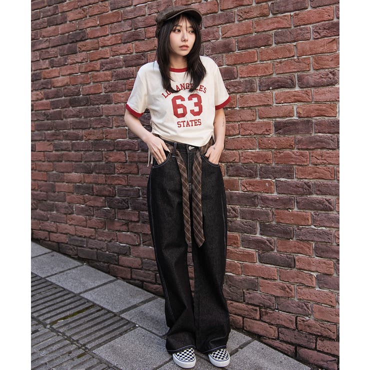 グラフィックサイドリボンドロストショートT | WEGO【WOMEN】 | 詳細画像30 