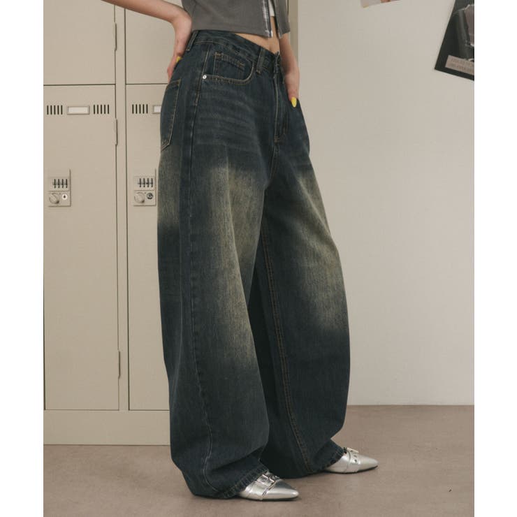 バックベルトクロスバギーデニム | WEGO【WOMEN】 | 詳細画像5 