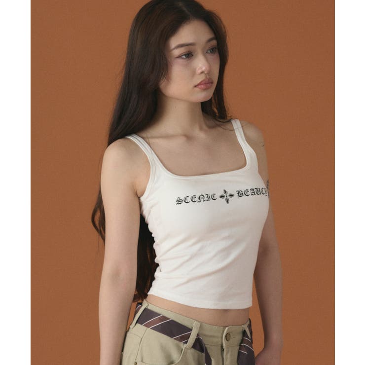 ダブルストラップロゴキャミ | WEGO【WOMEN】 | 詳細画像5 