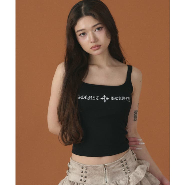 ダブルストラップロゴキャミ | WEGO【WOMEN】 | 詳細画像7 