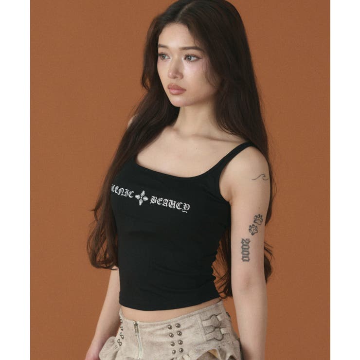 ダブルストラップロゴキャミ | WEGO【WOMEN】 | 詳細画像8 