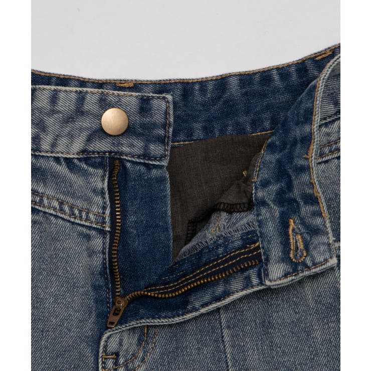 ベルト付きウォッシュドデニムミニスカパン | WEGO【WOMEN】 | 詳細画像6 