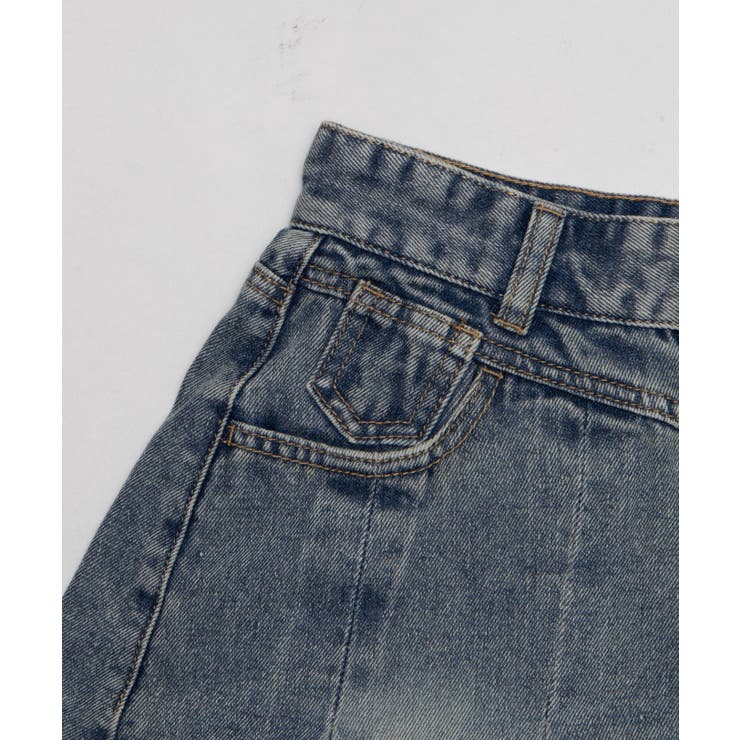 ベルト付きウォッシュドデニムミニスカパン | WEGO【WOMEN】 | 詳細画像7 