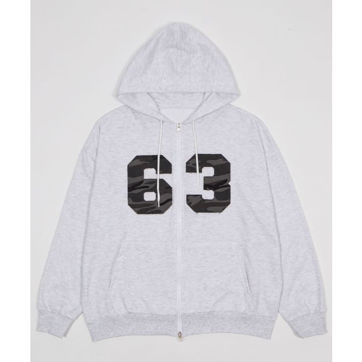カモフラナンバリングジップパーカー | WEGO【WOMEN】 | 詳細画像25 