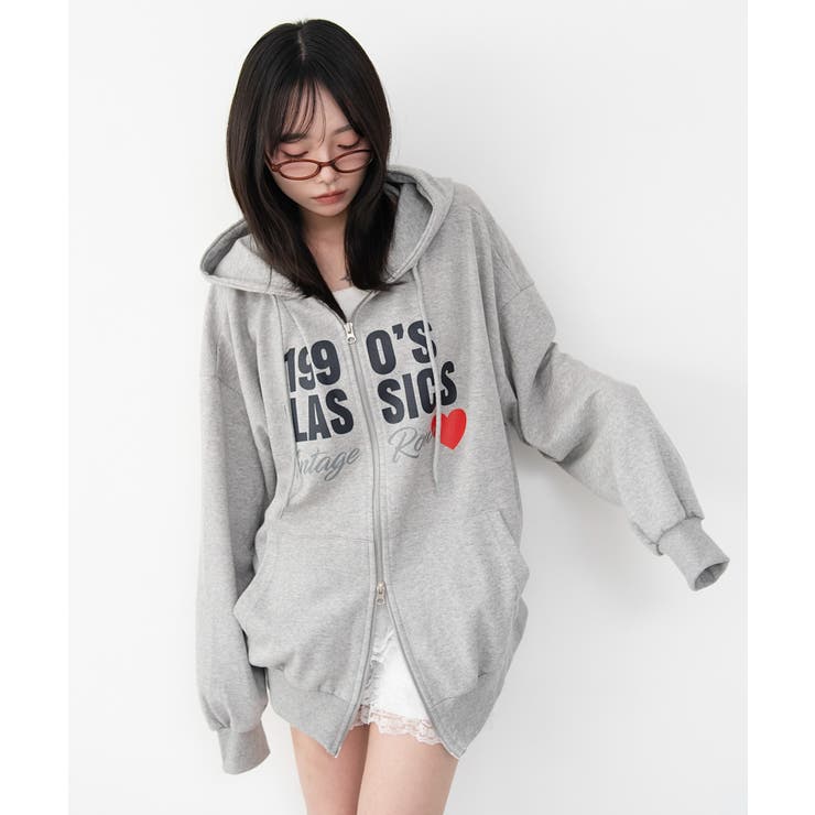 1990ジップパーカー[品番：WG010098152]｜WEGO【WOMEN】（ウィゴー