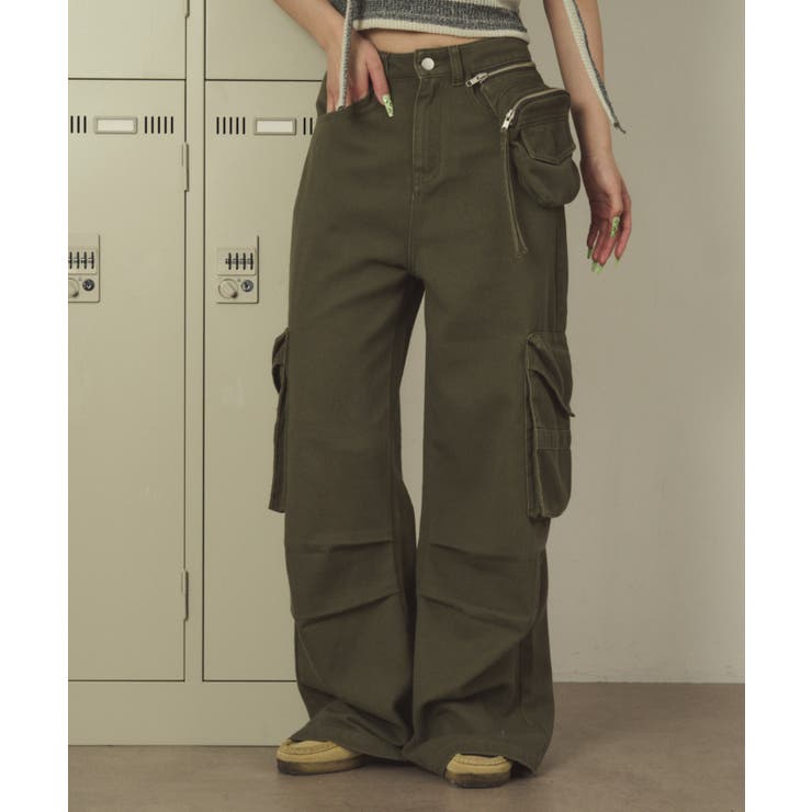 ポーチ付きウォッシュドカーゴパンツ | WEGO【WOMEN】 | 詳細画像8 