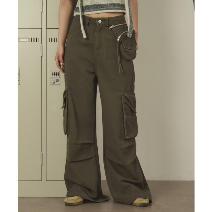 ポーチ付きウォッシュドカーゴパンツ | WEGO【WOMEN】 | 詳細画像9 