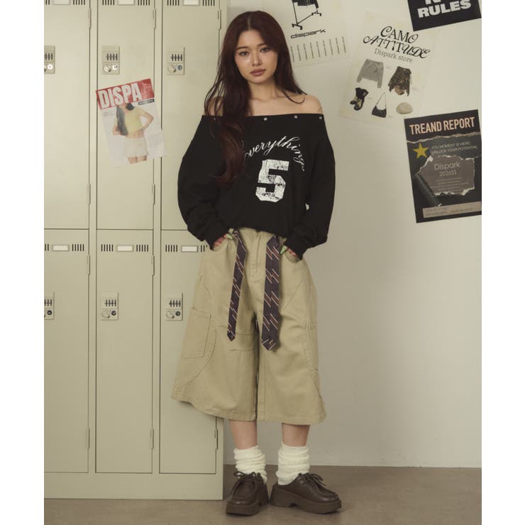 アイレットオフショルナンバリングトップ | WEGO【WOMEN】 | 詳細画像9 
