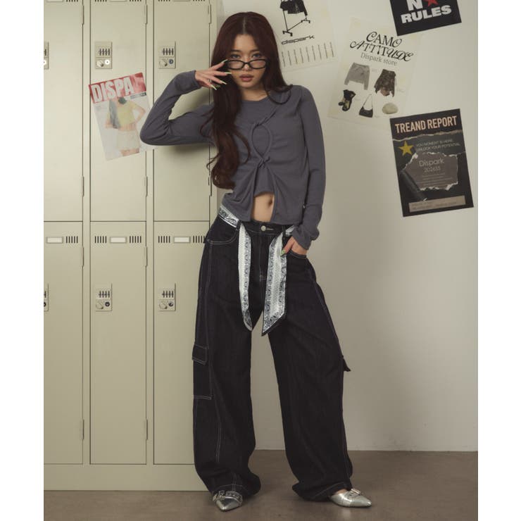 センターホールレイヤードトップ | WEGO【WOMEN】 | 詳細画像9 