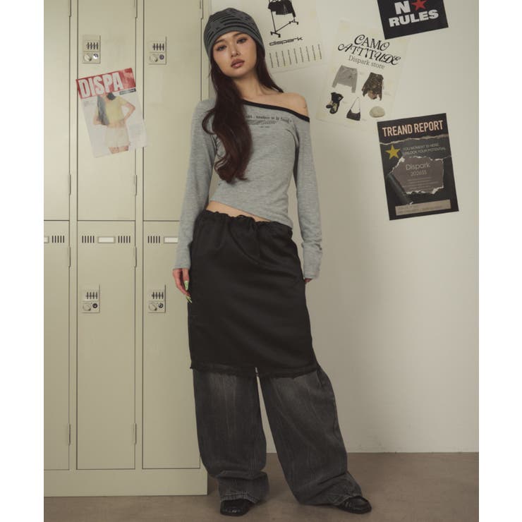 room404バイカラーロンT | WEGO【WOMEN】 | 詳細画像3 