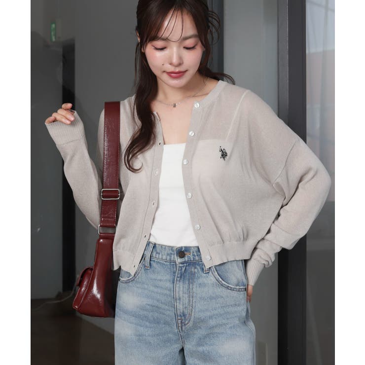 ライトグレー | U.S. POLO ASSN.別注 シアーカーデ | WEGO【WOMEN】