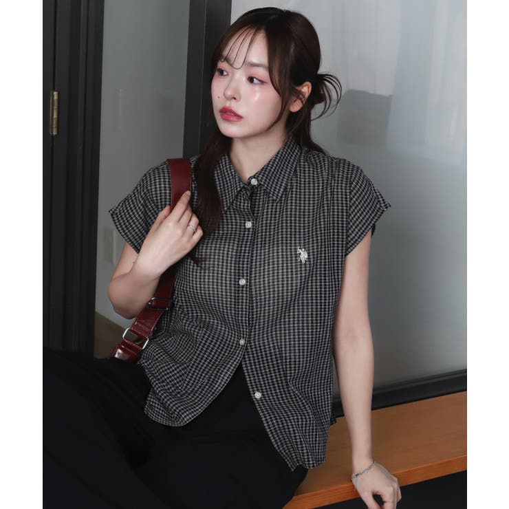 U.S. POLO ASSN.別注 フレンチスリーブシャツ | WEGO【WOMEN】 | 詳細画像15 