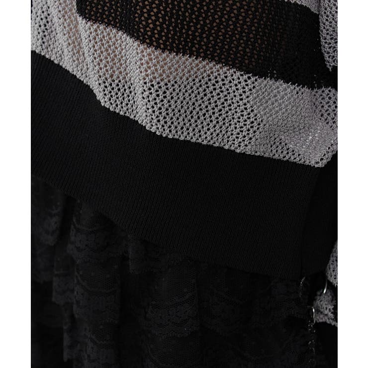 刺繍ロゴメッシュニットパーカー | WEGO【WOMEN】 | 詳細画像7 